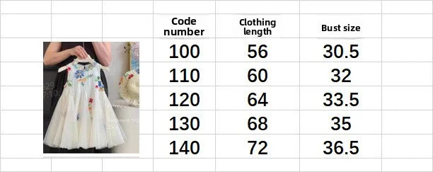 Summer Sweet and Cute Princess Girls Dresses Color Blocked Mesh Sleeveless Wedding Party Bridesmaids Children Dress