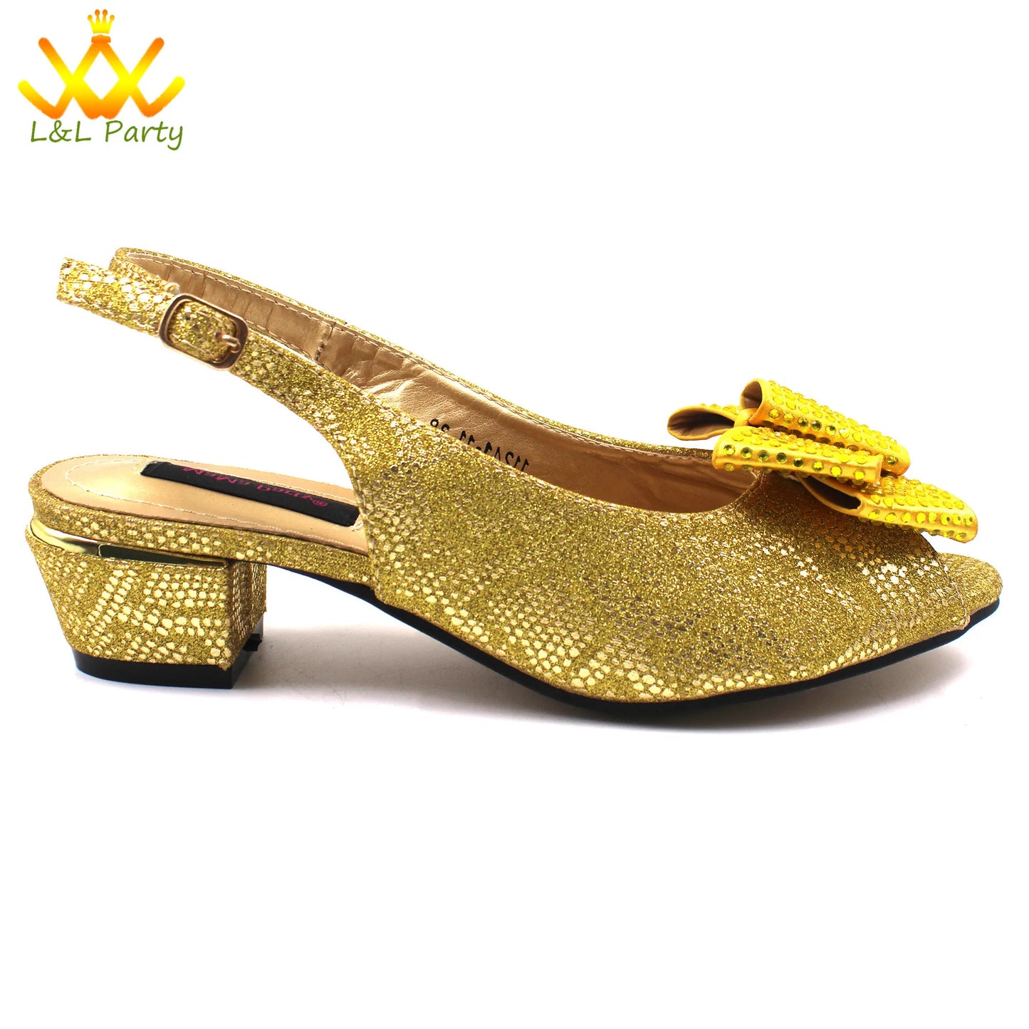 Italian Women Shoes Matching Bag Set in Sky Blue Color Comfortable Heels with Appliques for Wedding