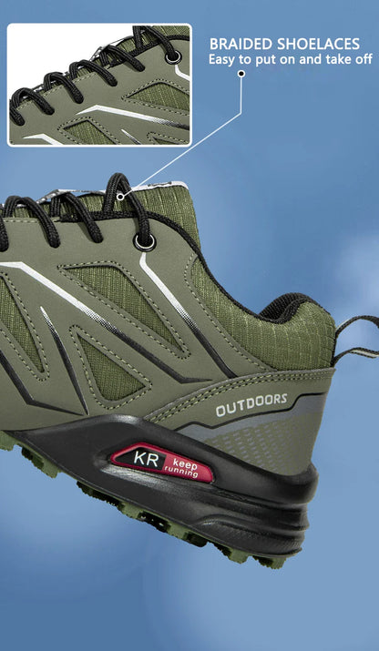 Waterproof Hiking Shoes Men‘s Outdoor Trekking Sneakers Mountain Climbing Camping Trainers Hunting Tactical Boots Bike Shoe Male