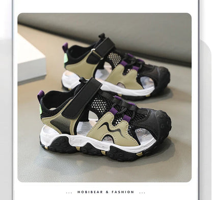 Children Sandals Summer Boys Barefoot Shoes Outdoor Water Sneakers Non-slip Fashion New Sports Sandals for Boy 4-12 Years