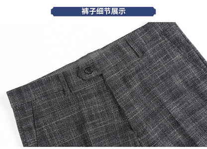 Blazer Vest Pants  Boutique Plaid Men's Formal Groom Wedding Dress Slim Suit 3Pcs or 2Pcs Men's Casual Business Suit Tuxedo