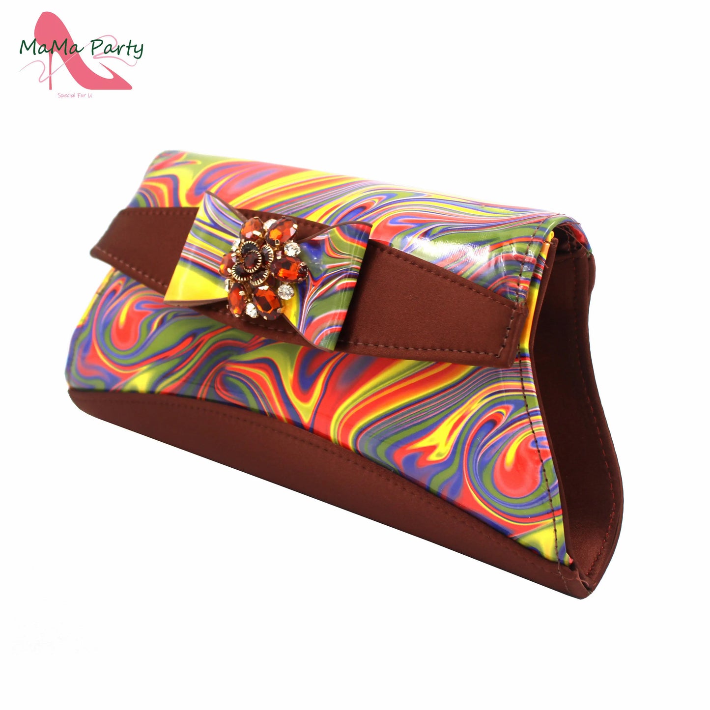 Red Color Italian Design Shoes Matching Bag Set Super High Heels Pumps for Garden Party