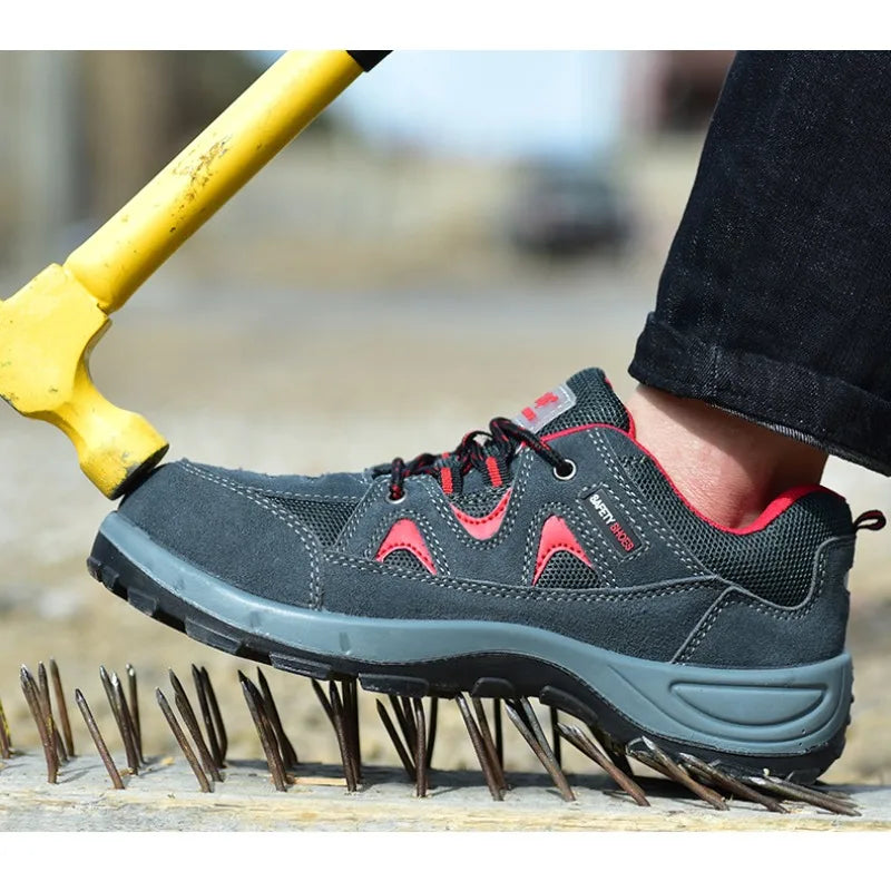 Steel Toe Safety Shoes Labor Protection Anti Smashing & Piercing Comfortable And Secure Work Footwear