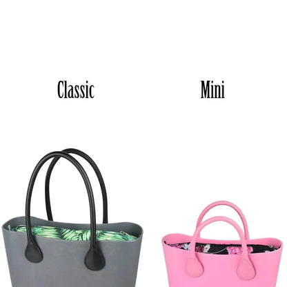Composite Twill Cloth Waterproof Inner Lining Insert Zipper Pocket for Classic Mini Obag Senior Inner Pocket for O Bag