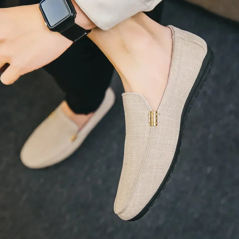 Shoes Men Casual  Comfort Men Shoes Denim Male Shoes Adult Footwear 2024 New  Loafers Canvas  Sneakers Driving
