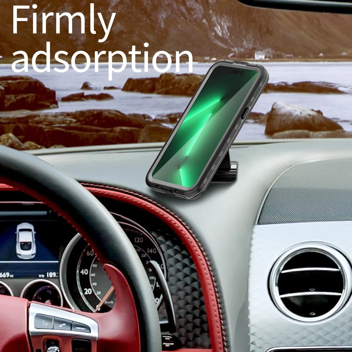 Magnetic shockproof dustproof IP68 professional waterproof phone case for iphone 16 pro max/15/14/13