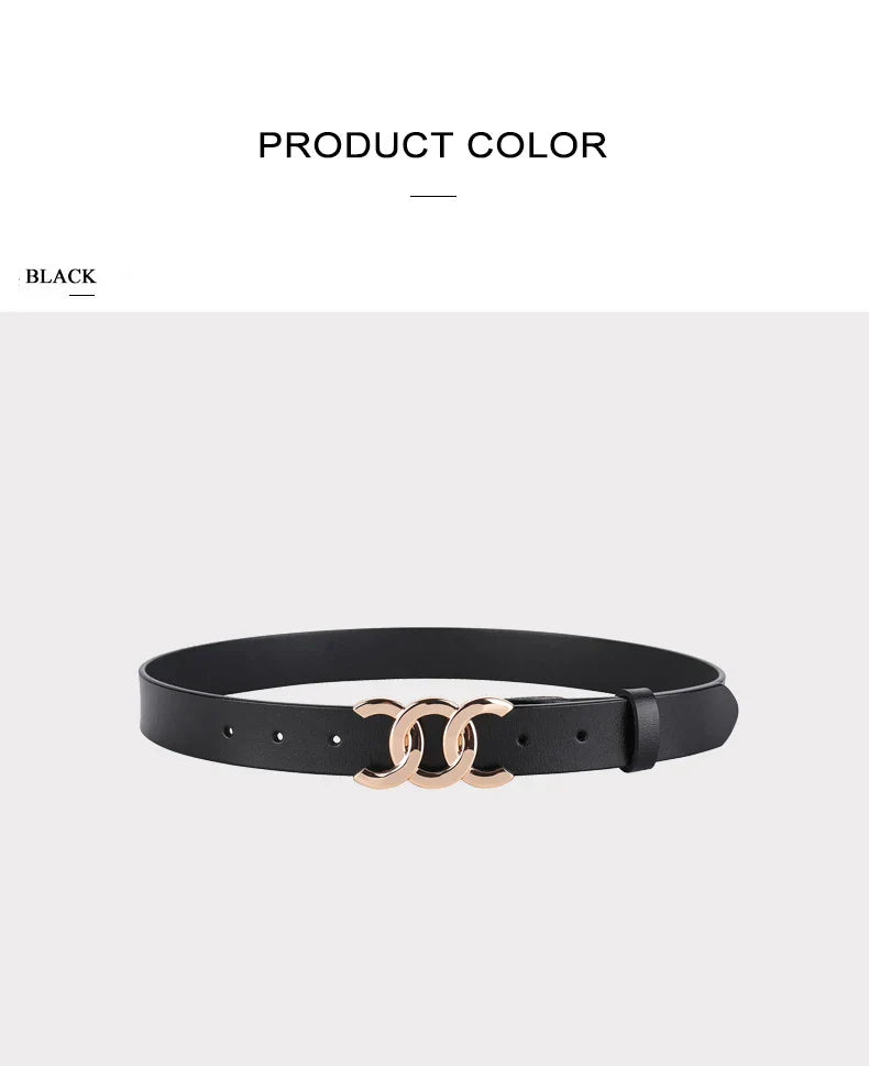 Europe and the United States hot ladies leather belt decorative western pants girdle belt female cowhide retro belt