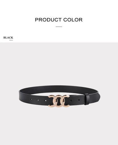 Europe and the United States hot ladies leather belt decorative western pants girdle belt female cowhide retro belt