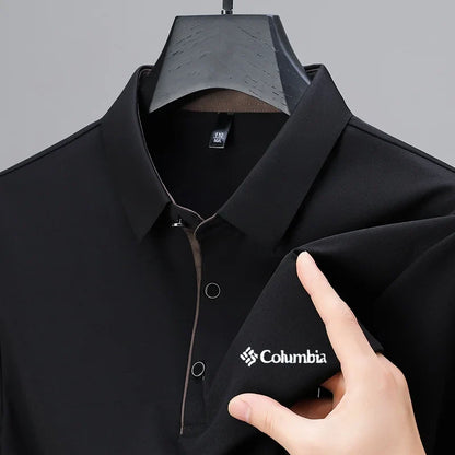 Designer Men's Brand Short Sleeve Polo Shirt New Lapel Casual Letter Print T-Shirt Top Versatile Business Trendy Men's Clothing