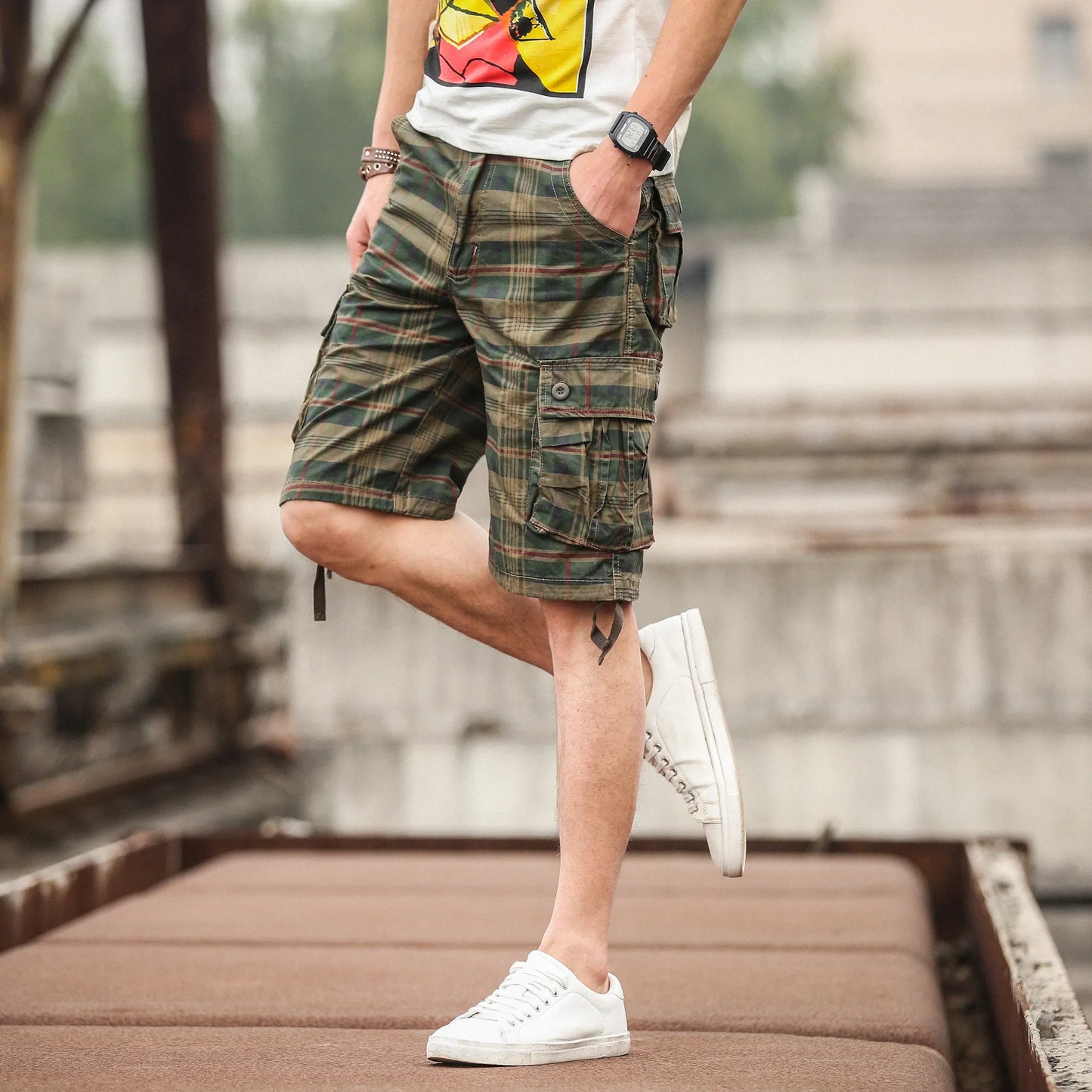 Men's Medium Pants Summer Cotton Comfortable Outdoor Sports Beach Pants