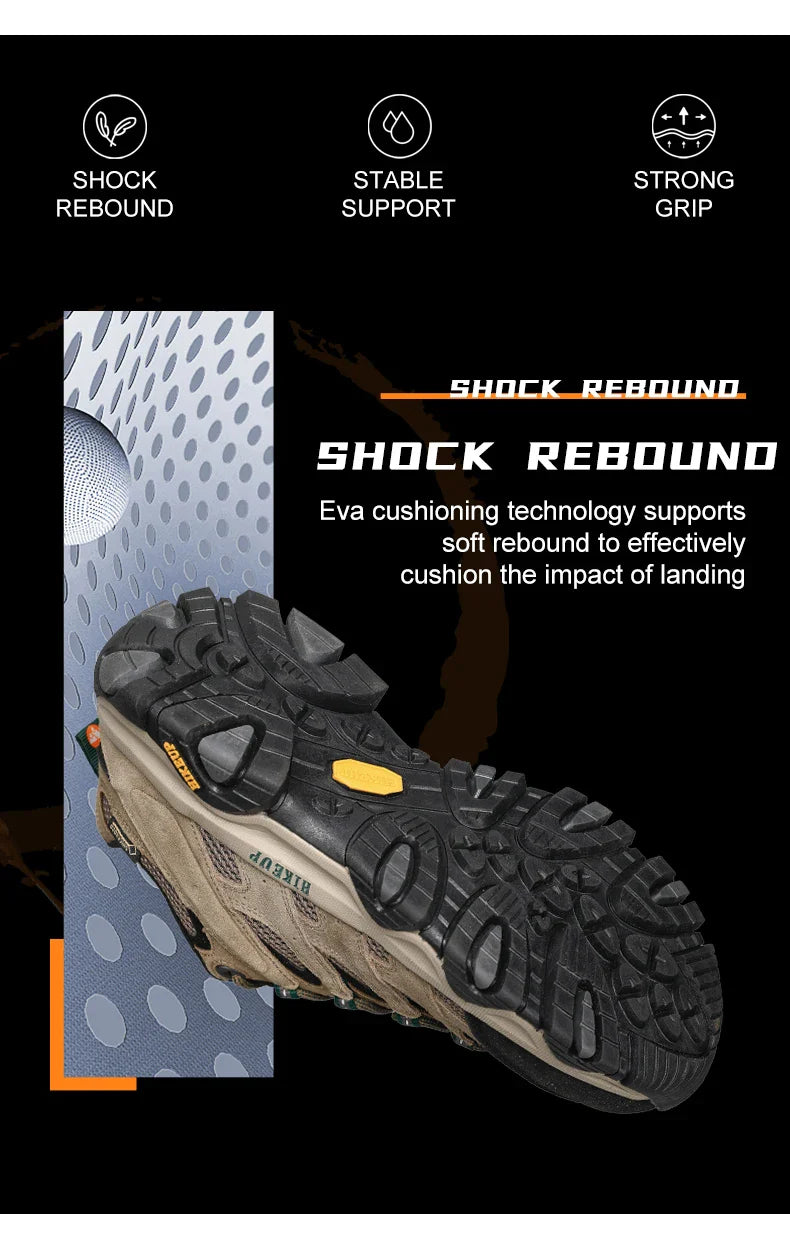 Men Hiking Shoes Designer Climbing Trekking Sneakers for Men Leather Outdoor Sports Work Man Shoes Run Shoes