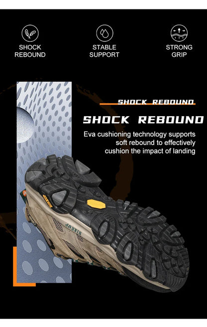 Hiking Shoes Men Designer Climbing Trekking Sneakers for Men Leather Outdoor Sports Work Man Shoes Run Shoes