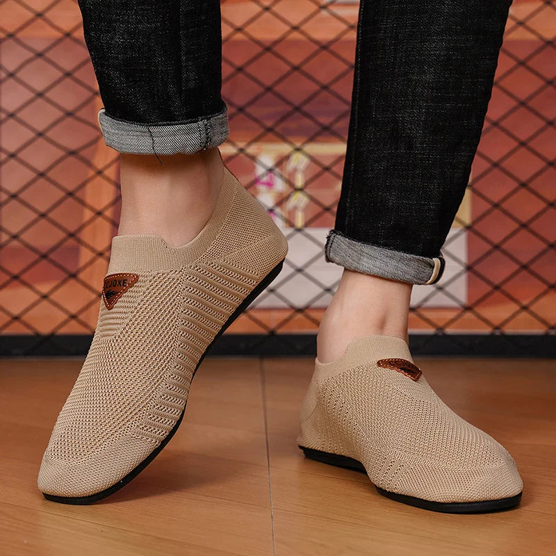 Men's Shoes Breathable Thin Bottom Light Driving Loafers Casual Socks Shoes Men Slippers Comfortable Walking Mens Shoes