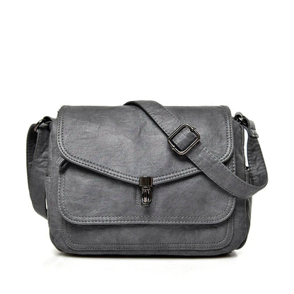 Vintage Soft Leather Femmels' Shoulder Bags Luxury Handbags Women's Packet New Designer Small Crossbody Bag 2024 Sac a Femme