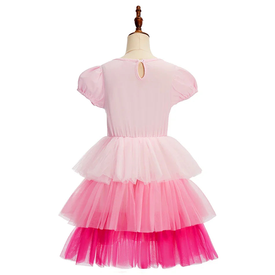 2026 Kids Birthday Party Costume Summer Dresses Child Sleeping Beauty Girls Princess Dress Up Christmas Cute Baby Girl Clothes