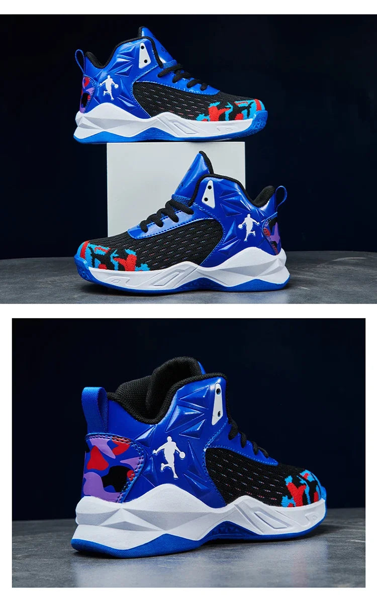 2024 New Children's Basketball Shoes for Boys Non-slip Kids Sport Shoes Wear-resistant Outdoor Kids Girls Sneakers Trainers
