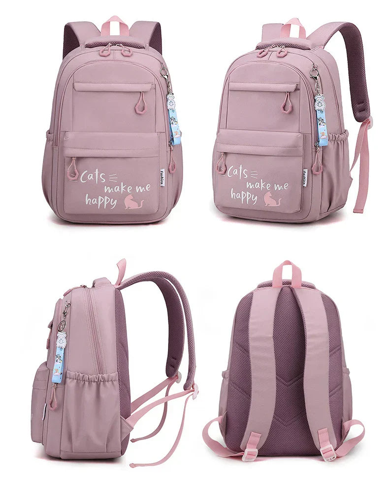 Backpack School Bag Girl Back Pack For Children Kid Child Teenager Female Class Schoolbag Primary Women Bagpack Teen Bookbag Kit