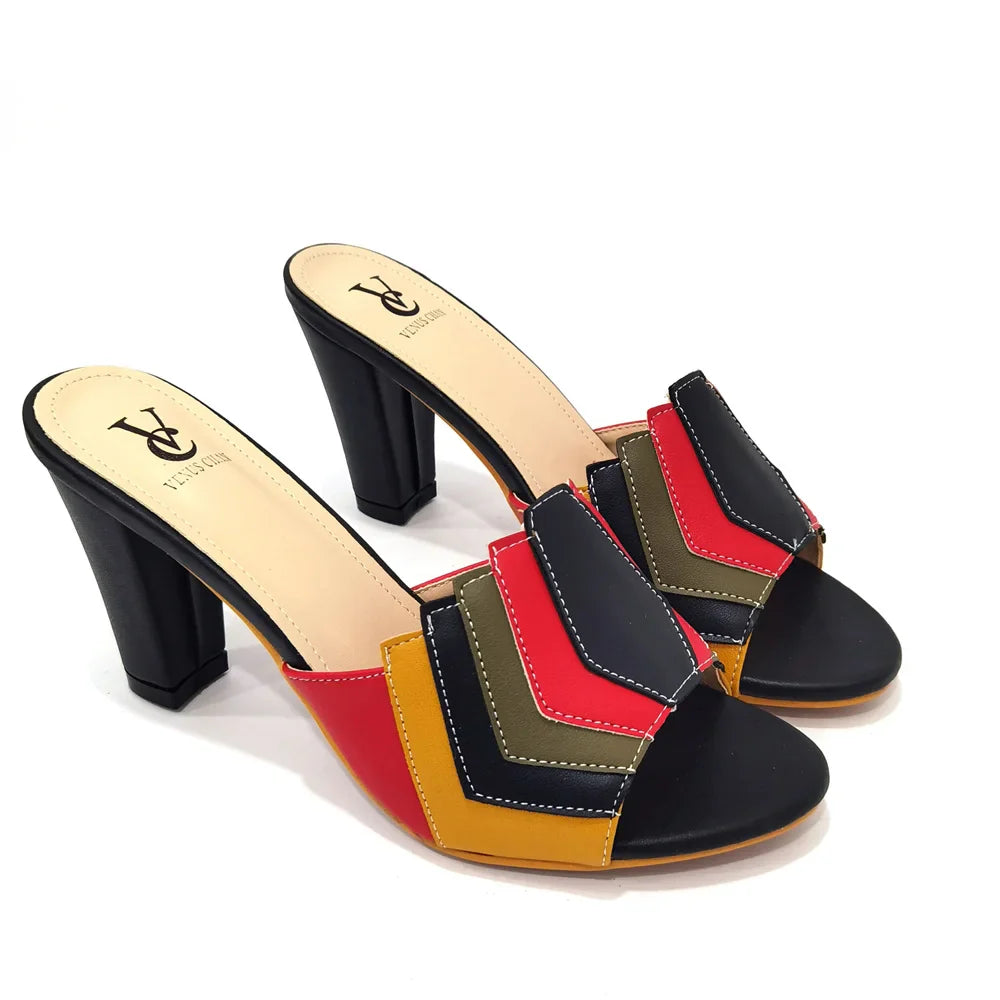 Black Color Comfortable Heels Italian Lady Shoes with Matching Bag for African Women Shoes and Bag Set