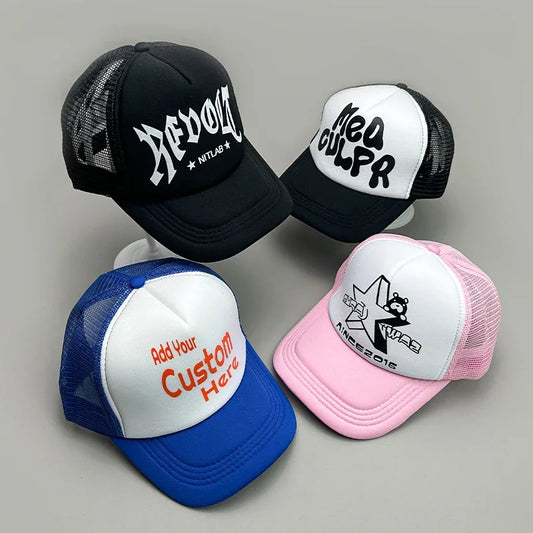 New Cool Street Hip Hop Letter Colorful Meshed Men Women Baseball Hats Cotton Summer Adjustable Breathable Snapback Sport Caps