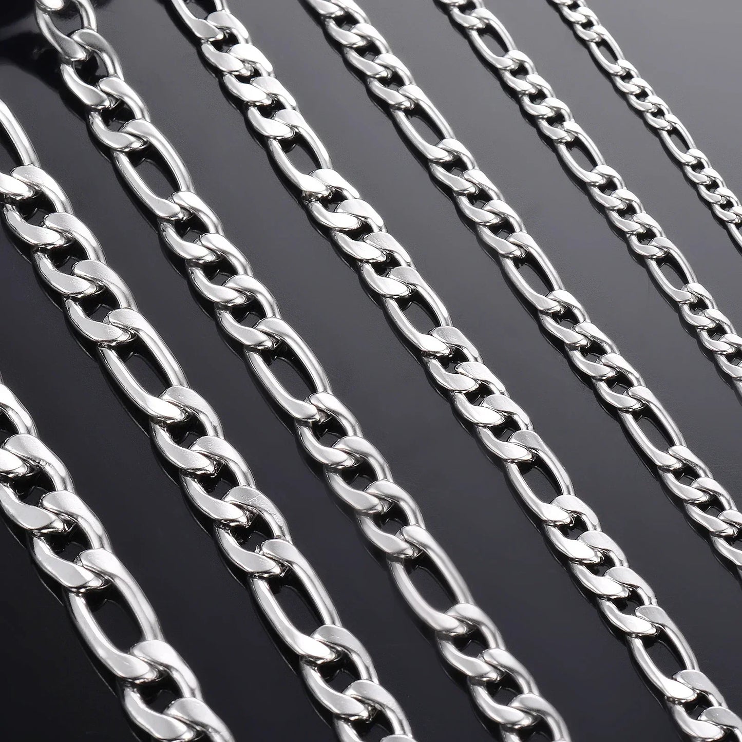 925 Sterling Silver Necklace 2-12mm Width 40-75cm Long Chain Lobster Clasp Men and Women Engagement Jewelry
