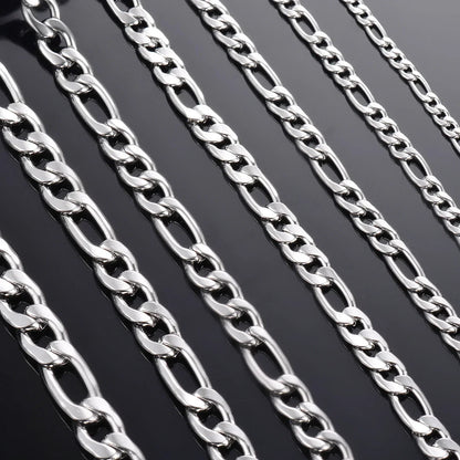 925 Sterling Silver Necklace 2-12mm Width 40-75cm Long Chain Lobster Clasp Men and Women Engagement Jewelry