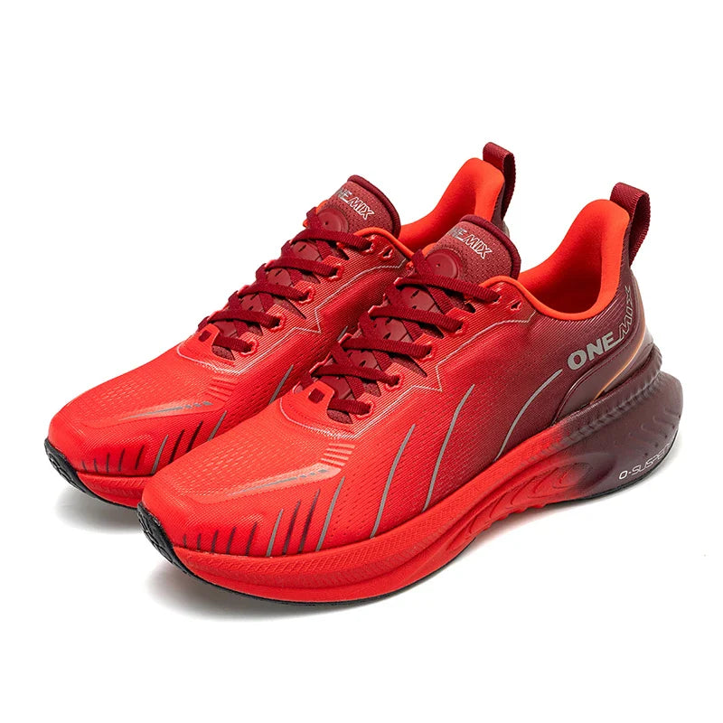 Cushioning Running Shoes For Men Suitable Heavy Runners Lace Up Sports Women Non-slip Outdoor Athletic Male Sneakers