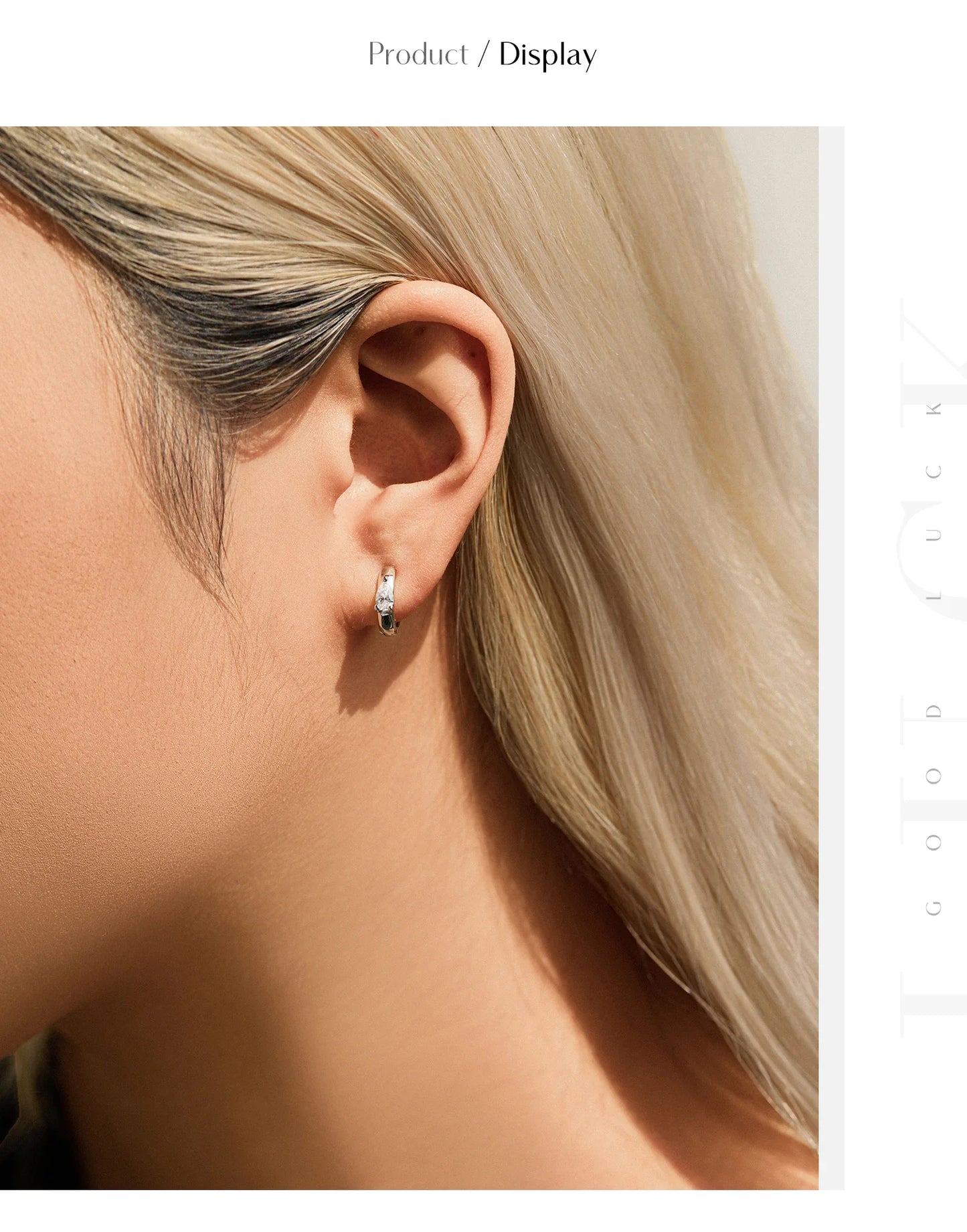 Water Drop D Color Moissanite Neutral Ear Buckle 925 Sterling Sliver Sparkling Hoop Earrings For Women Fine Jewelry