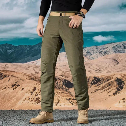 Men Casual Cargo Pants 2025 New Male Summer Tactical Wear Resist Quick Dry Outdoor Trousers Multi Pockets Hike Work Trousers