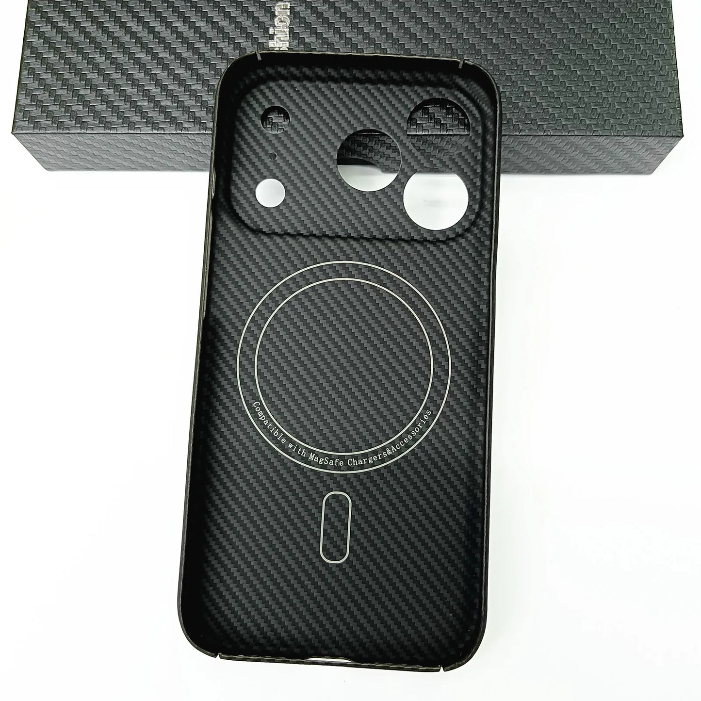 Genuine Aramid Carbon Fiber Mag Safe Magnetic Case For iPhone 17 Pro Max 17Pro Matte Camera Hole Thin Hard Armor Cover