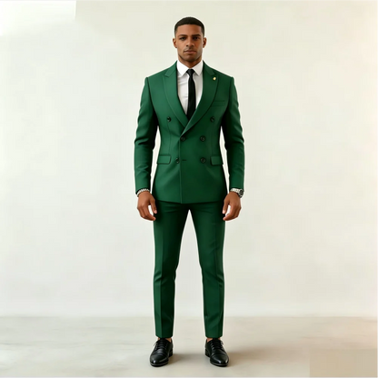High Quality Slim Fit Men's Tuxedo Two-Piece Suit Smart Casual Wedding Business Wear