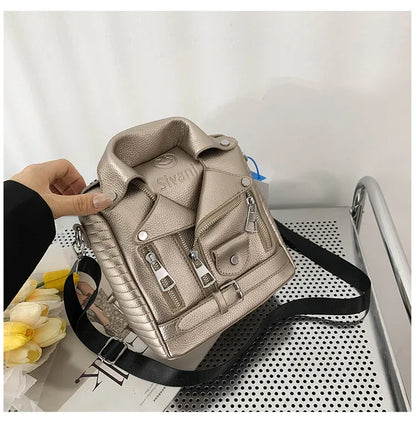 Hip hop Jacket Design Shoulder Bag Clothes Shape Women Handbag Fashion Brand  Lady Crossbody Bag Luxury Designer Travel Backpack
