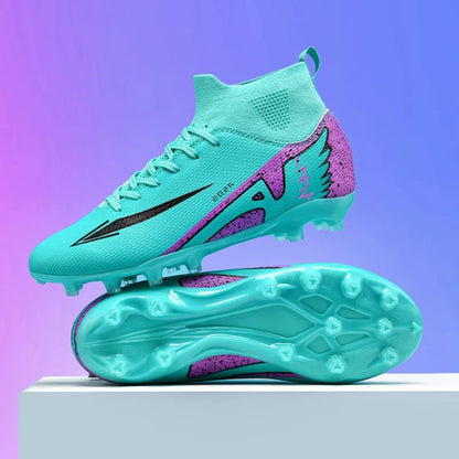 New Men Soccer Shoes Outdoor High Ankle Non-Slip Sports Shoes Ultralight Indoor Football Boots High-quality Futsal Non-Slip