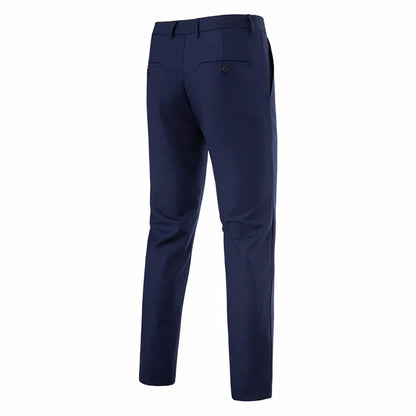 Mens Dress Pants Slim Fit Slacks for Men Business Casual Formal Pants Wedding Plain Men's Wrinkle-Resistant Dress Pant Party