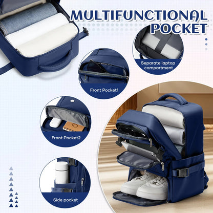 Travel Backpack Airplane Cabin Bag Ryanair Backpack 40x20x25 Luggage Laptop Bag Anti-Theft Men Women's Bag for Sports Trekking