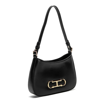 Retro Style Pure Colour Design Fashion Classic Women's Handbag Leisure Simple Match Women's Shoulder Bag