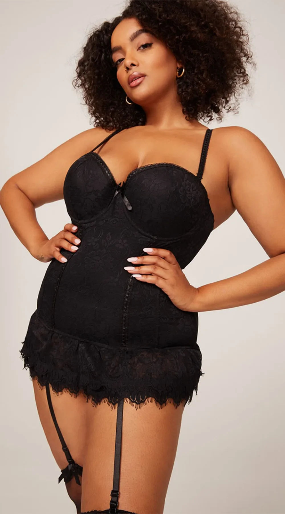 Women's Corset Bustiers & Corsets Black Top Lace Up Lingerie Underwear Plus Size Garter Including