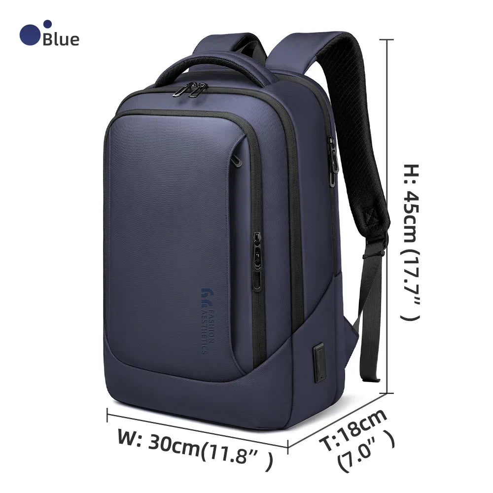 Multifunctional Men's Backpack 15.6" Laptop Backpack Waterproof Large Capacity Work Travel Backpack with USB Port
