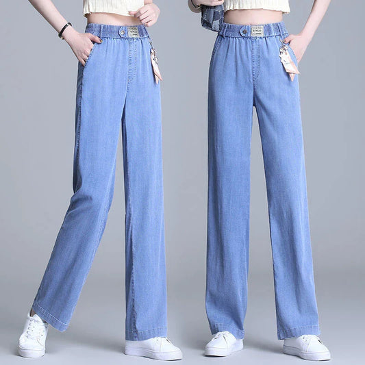Wide Leg Pants Summer Thin Style Fashion Slim Straight Leg Trousers