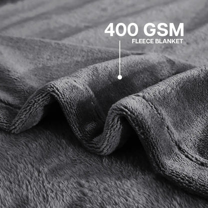 Fleece Blanket Solid Throw Blankets for Couch & Bed, Plush Cozy Fuzzy Blanket Super Soft & Warm Blankets for Fall and Winter