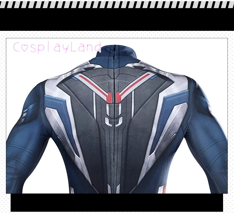 New Superhero Captain Steve Rogers Cosplay Costume Jumpsuit Adult Men Halloween Comic Con Outfit Custom Made Superhero Suit