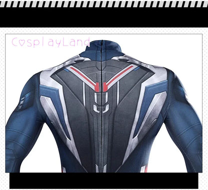 New Superhero Captain Steve Rogers Cosplay Costume Jumpsuit Adult Men Halloween Comic Con Outfit Custom Made Superhero Suit