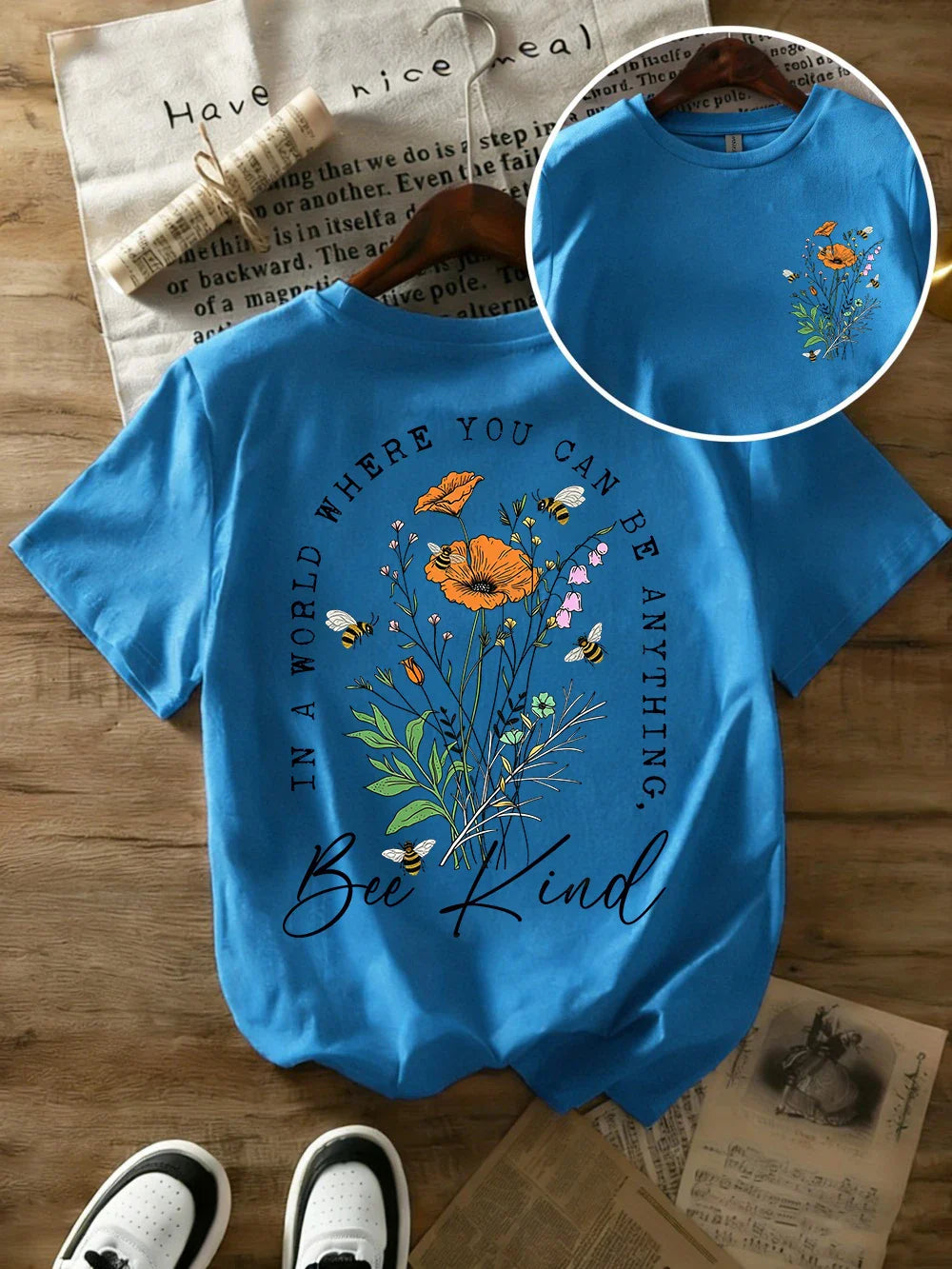 Summer Beautiful Flowers Prints T-Shirts Womens Cotton Oversized T Shirts Basic O-Neck Short Sleeve Tops Casual Woman Clothes