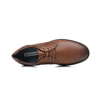 Genuine Leather Dress Shoes Comfy Men Casual Shoes Smart Business Work Office Lace-up Men Shoes