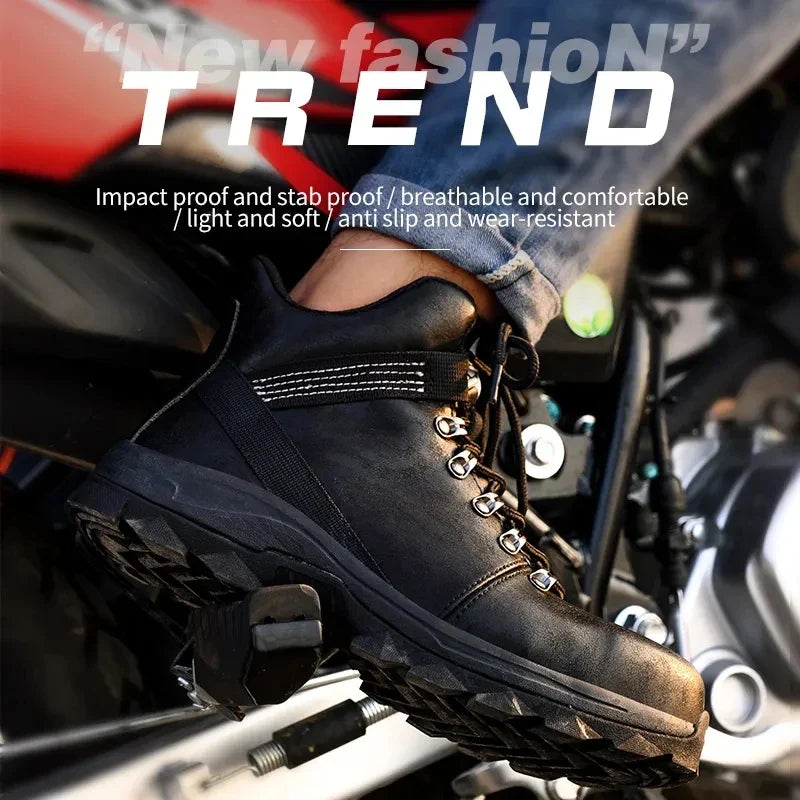 Safety Shoes Men Lightweight Sneaker Steel Toe Cap Shoes Anti-smash Puncture-Proof Work Safety Shoes Protective Boots Work Shoes