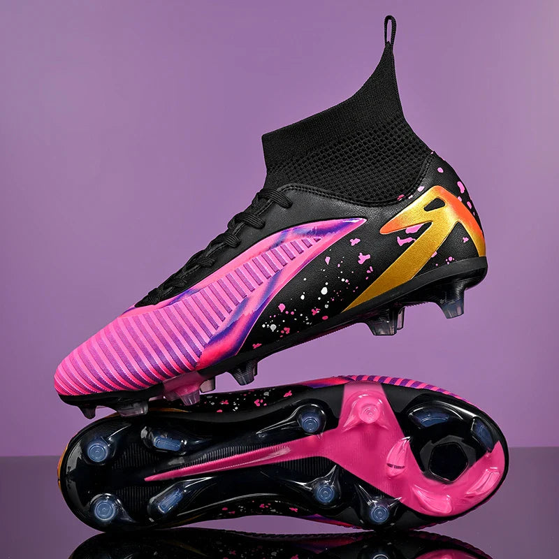 New Men Football Boots Sports Shoes Futsal High Ankle Soccer Shoes High-quality Indoor Non-Slip Outdoor Ultralight Non-Slip