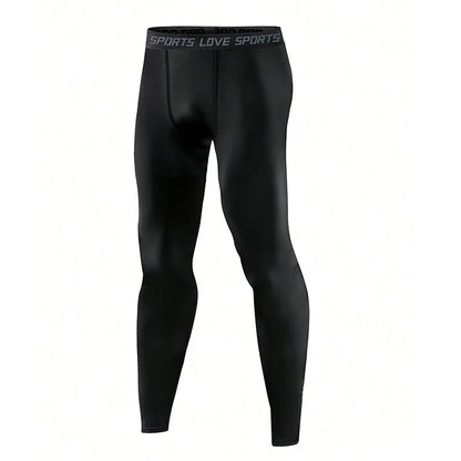 Men's high-stretch sports fitness tights running tights quick-drying breathable cool and dry compression pants