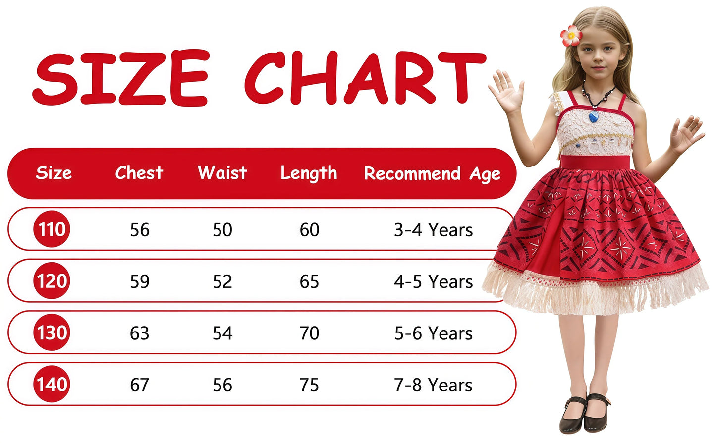 Dress Halloween Birthday Party Adventure Princess Costume Girls Fancy Carnival Clothes Children Vaiana Outfits