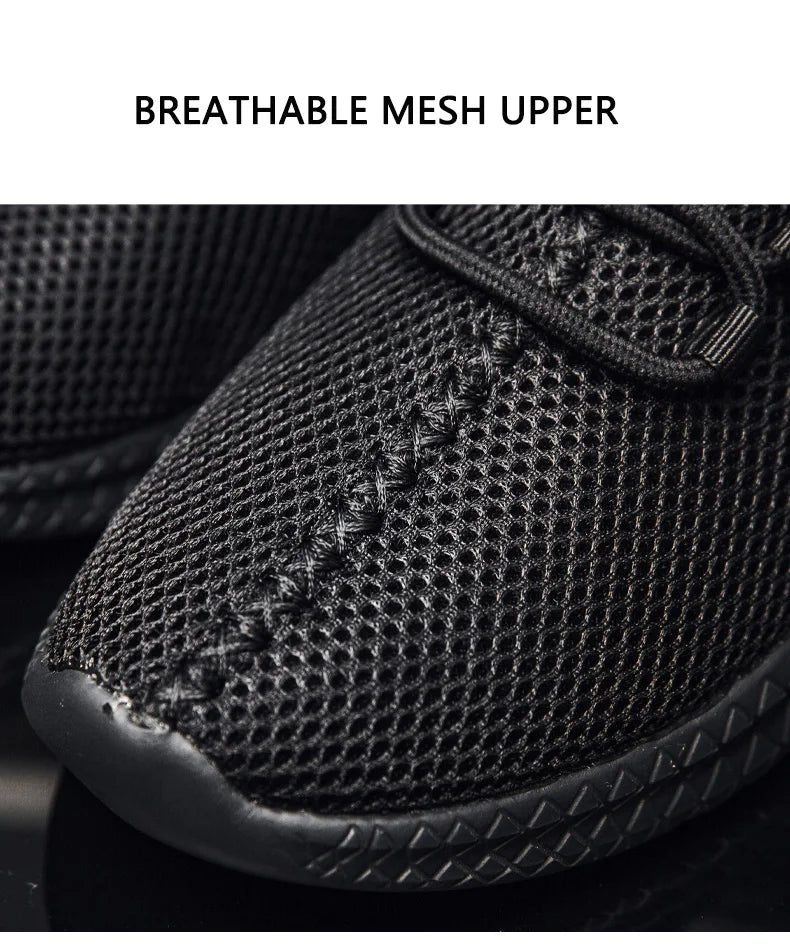 Summer Mesh Men Shoes Breathable Mens Sneakers Trendy Lightweight Walking Big Size Man Tenis Shoes