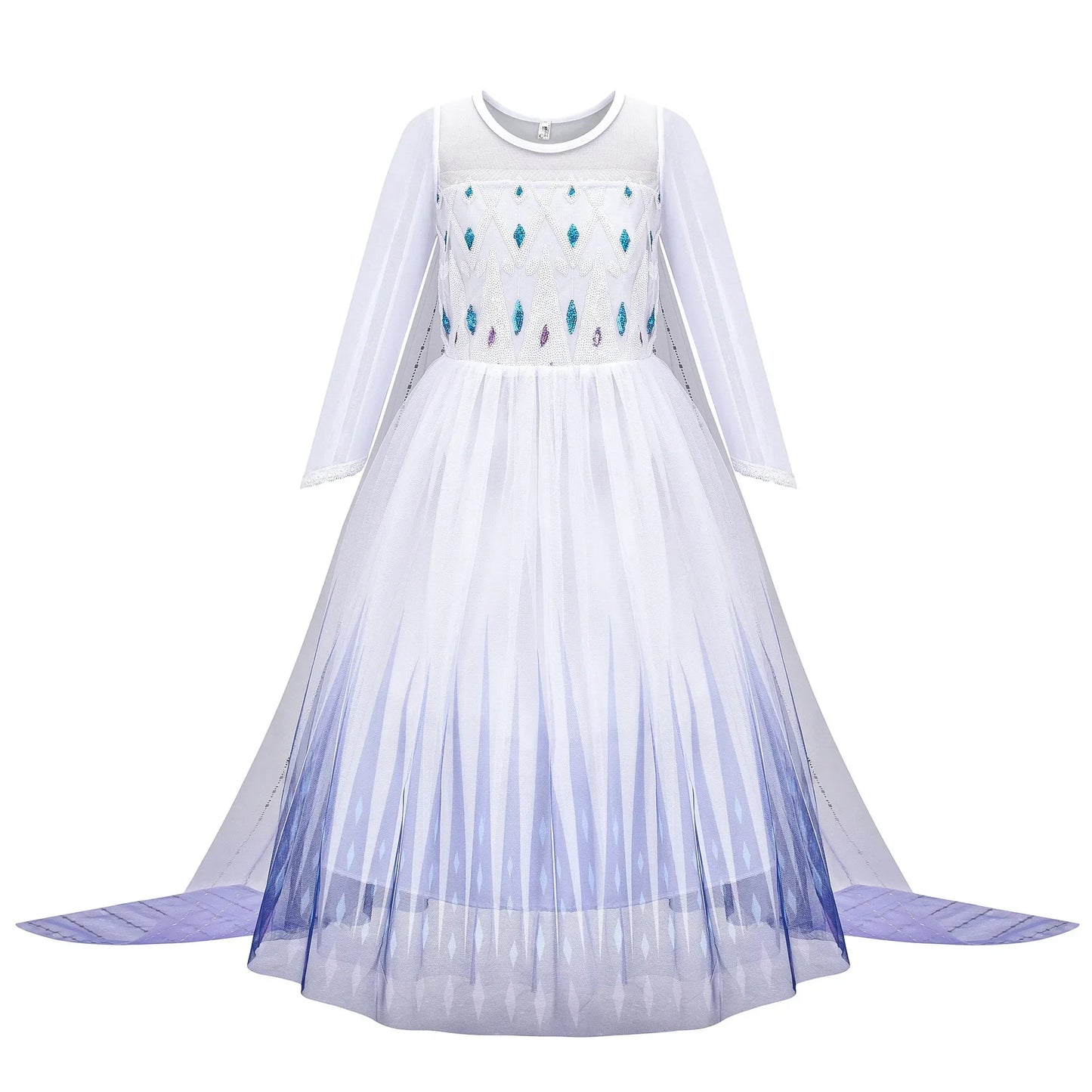 Girls Frozen 2 Elsa Anna Princess Mesh Sequin Clothes Kids Cosplay Snow Queen Costumes Carnival Birthday Party Elsa Gowns