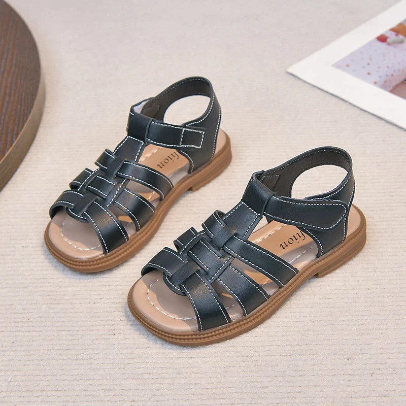 Kids Summer Sandals for Boys Girls Unisex Fashion Open Toes All Match Size 21-30 Children Beach Shoes Anti-skid Breathable Soft